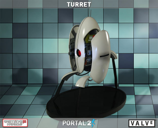 Illustration for article titled This Portal 2 Replica Turret Will Silently Protect Your Loved Ones for $300. Sound is Extra.